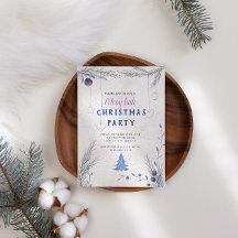 Inbjudan till aktiv Julfest för vattenfärg Pastel 