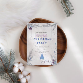 Inbjudan till aktiv Julfest för vattenfärg Pastel 