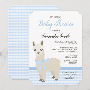 Inbjudan till Alaca Blue Baby Shower