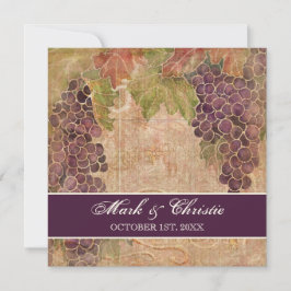 Inbjudan till åldras Grape Vineyard Wedding