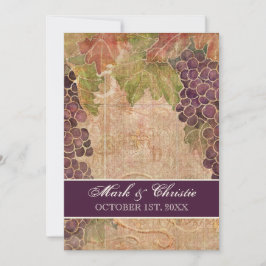 Inbjudan till åldras Grape Vineyard Wedding