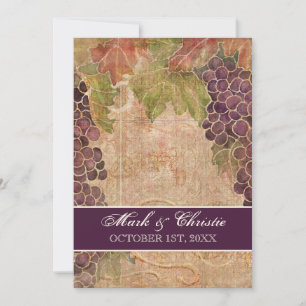 Inbjudan till åldras Grape Vineyard Wedding