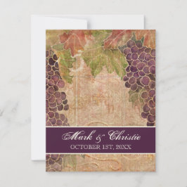 Inbjudan till åldras Grape Vineyard Wedding