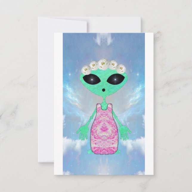 Inbjudan till Alien Wedding (Framsida)