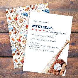 Inbjudan till All-Star Baseboll Födelsedagsfest