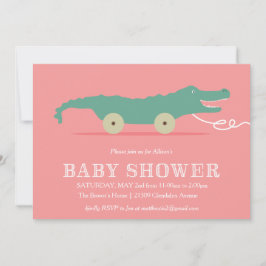Inbjudan till Alligator Baby Shower