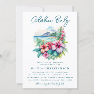 Inbjudan till Aloha Baby Tropical Baby Shower