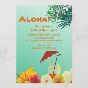 Inbjudan till Aloha Tropical Drinks Summer Party L