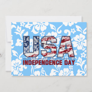 Inbjudan till Aloha USA Hawaiian Blommigt Party