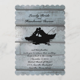 Inbjudan till Älskare-båten Scalloped Wedding
