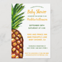 Inbjudan till ananas Tropical Baby Shower