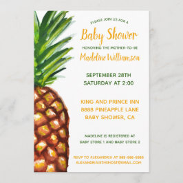 Inbjudan till ananas Tropical Baby Shower