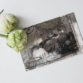 Inbjudan till ångmotor Steampunk-bröllop