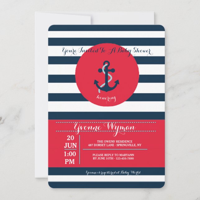 Inbjudan till ankarfack (Framsida)