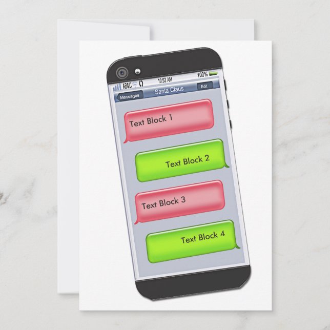Inbjudan till ANPASSADE av jultext (Framsida)
