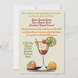 Inbjudan till Anpassade Cocktail-part