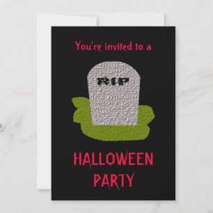 Inbjudan till Anpassade för RIP Gravsten Halloween