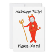 Inbjudan till Anpassade Halloween fest-fotokort