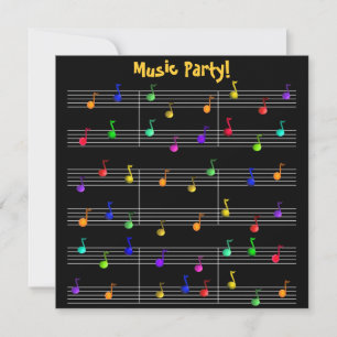 Inbjudan till Anpassadet Födelsedagsfest Music