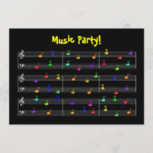 Inbjudan till Anpassadet Födelsedagsfest Music