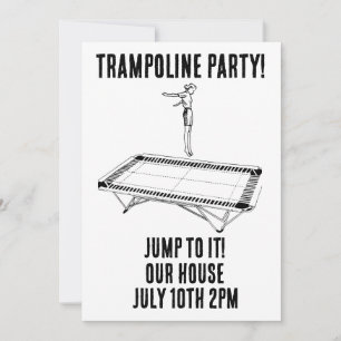 Inbjudan till anpassningsbar av TRAMPOLINE-FÖDELSE