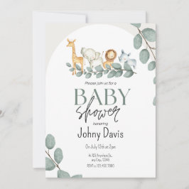 Inbjudan till anpassningsbar Baby Shower Firande
