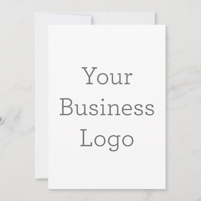 Platt inbjudan, Storlek: 12.7 x 17.8 cm, Papper: Signature matt, Hörn: Kvadrat, Kuvert: Vit, Tryckkvalitet: Standard (Framsida)