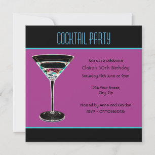 Inbjudan till anpassningsbar Cocktail