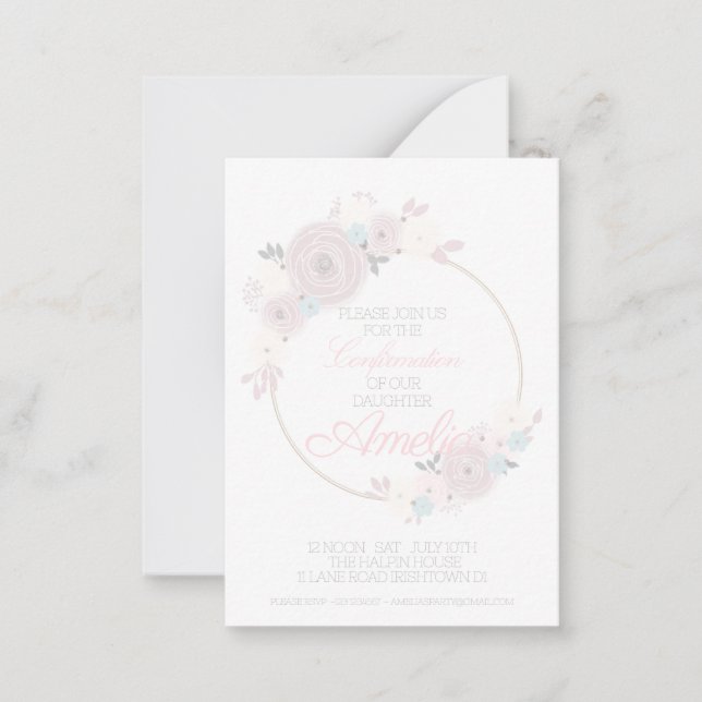 Inbjudan till Anpassningsbar för bekräftelse (Framsida)