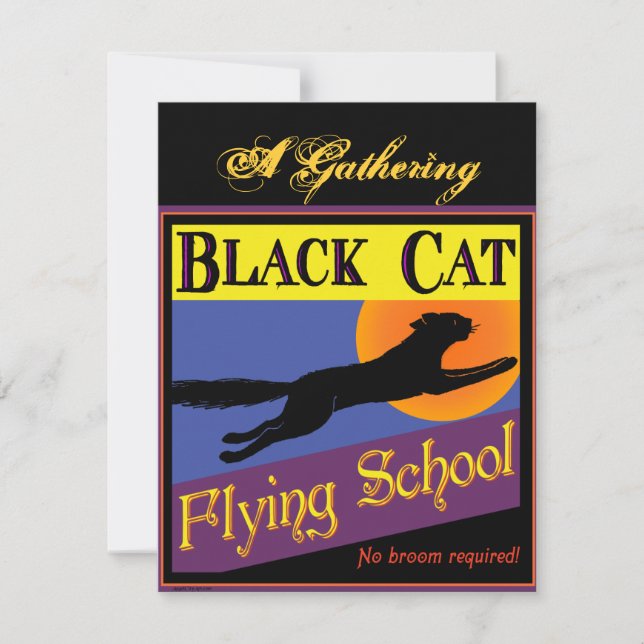 Inbjudan till Anpassningsbar i Black Cat-flygskola (Framsida)