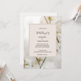 Inbjudan till anpassningsbar Modern Soft Blommigt 