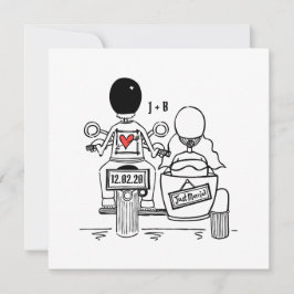 Inbjudan till anpassningsbar motorcykel och sidvag