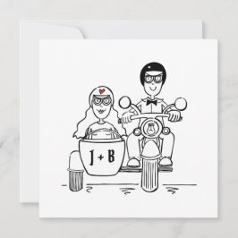 Inbjudan till anpassningsbar motorcykel och sidvag