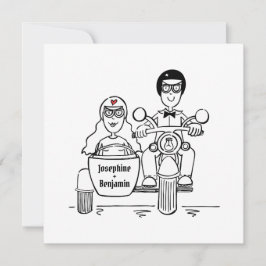 Inbjudan till anpassningsbar motorcykel och sidvag