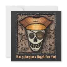 Inbjudan till Anpassningsbar Skull Halloween fest