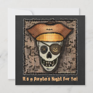 Inbjudan till Anpassningsbar Skull Halloween fest