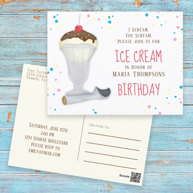 Inbjudan till Anpassningsbarna Cute Birthday Party (Skapare uppladdad)