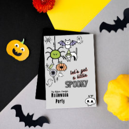 Inbjudan till anpassningsbarna Halloween-scoky par