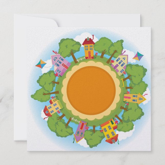 Inbjudan till Anpassningsbarna på 5,25 x 5,25 tum (Framsida)