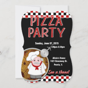 Inbjudan till Anpassningsbarna Pizza Party-5x7