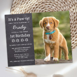 Inbjudan till Anpassningsbarna Puppy-fotofoto för 