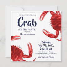 Inbjudan till Anpassningsbarna roligt Crab Boil Wh