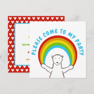 Inbjudan till anpassningsbarnas Polar Bear & Rainb