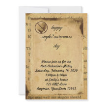 Inbjudan till Anti-Valentine Party-gruppen för sin