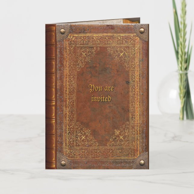 Inbjudan till Antique Bok (Framsida)