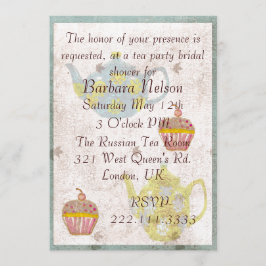 Inbjudan till Antique Inspired Tea Party
