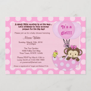 Inbjudan till Apida Birdie Paraplla Baby Shower