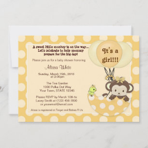 Inbjudan till Apida Birdie Paraplla Baby Shower
