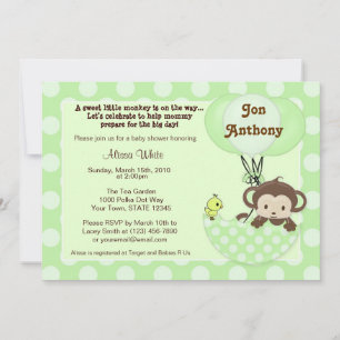 Inbjudan till Apida Birdie Paraplla Baby Shower