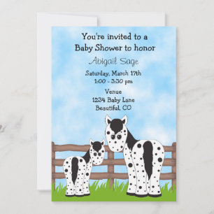 Inbjudan till Appaloosa Horse Baby Shower